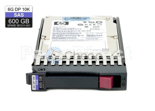 599476-003 Жесткий диск HP 600-GB 6G 10K 2.5 DP SAS HDD