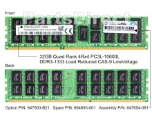 647654-081 Модуль памяти HP 32GB (1x32GB) SDRAM DIMM