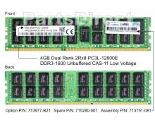 713977-B21 Модуль памяти HP 4GB (1x4GB) SDRAM DIMM