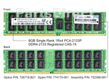 726718-B21 Модуль памяти HP 8GB (1x8GB) SDRAM DIMM