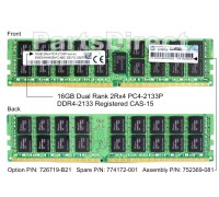 726719-B21 Модуль памяти HP 16GB (1x16GB) SDRAM DIMM