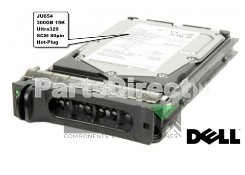 JU654 Жесткий диск Dell 300-GB U320 SCSI HP 15K w/9D988