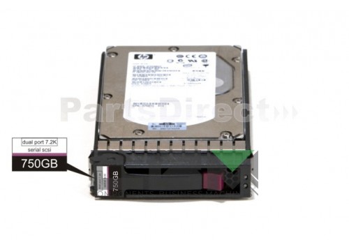 461134-001 Жесткий диск HP 750-GB 3G 7.2K 3.5 DP SAS HDD