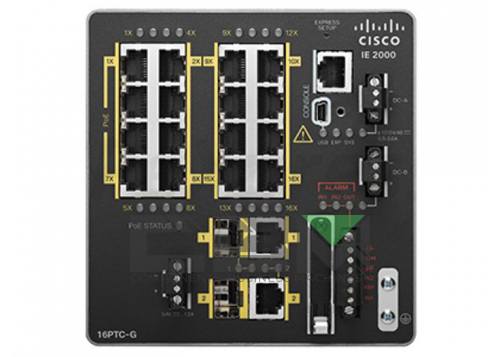 Коммутатор IE 16 10/100,2 FE SFP+2 T/SFP FE, Base IE-2000-16TC-B