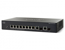 Коммутатор Cisco SF302-08  8x10/100, 2x10/100/1000, 2xSFP Combo