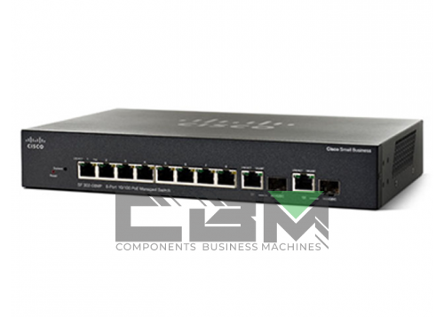 Коммутатор Cisco SF302-08  8x10/100, 2x10/100/1000, 2xSFP Combo